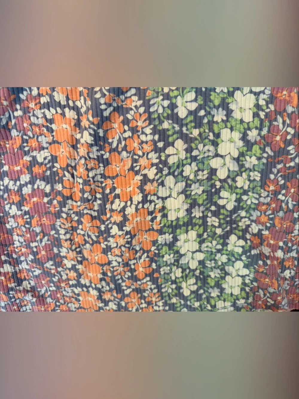 OshKosh B'gosh Floral Short Sleeve Top - Blue, Orange, Green, White